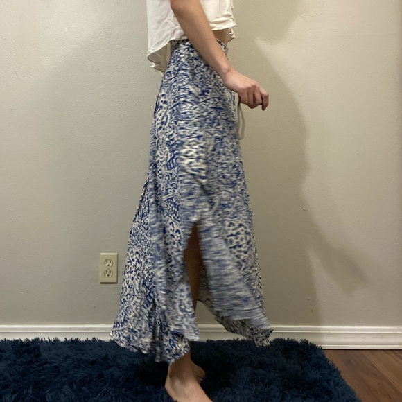 Maxi skirt skirt side slit asymmetrical - Picture 5 of 15